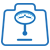 scale representing weight loss icon